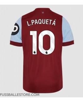 Günstige West Ham United Lucas Paqueta #10 Heimtrikot 2023-24 Kurzarm